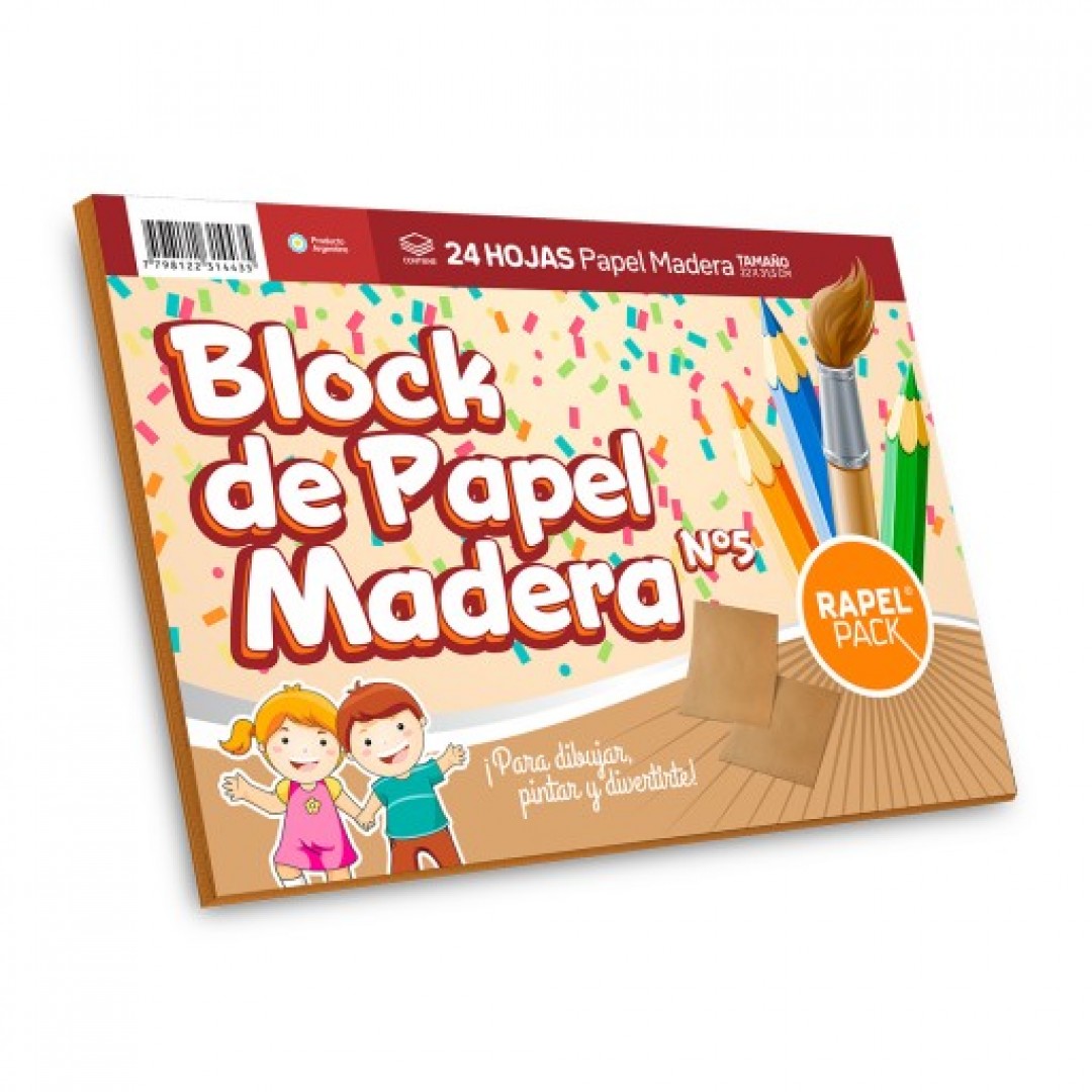 block-de-papel-madera